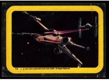 1977 Topps Star Wars Battle In Outer Space #11 Sticker