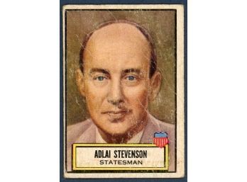 1952 Adlai Stevenson Look N' See Topps Statesman 98 Short Print