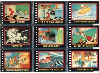 Vintage 1987 Who Framed Roger Rabbit Topps Trading Card Complete Set And Stickers #12-16