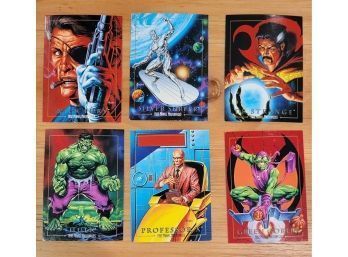Lot Of 6 1992 Marvel Masterpieces Cards NM