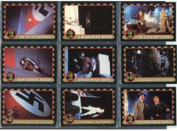 Vintage Rocketeer Movie Topps Trading Card Complete Set And Stickers #73 - 81