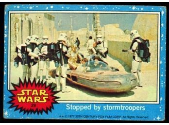 1977 Topps Star Wars Stopped By Stormtroopers #29