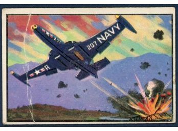 1954 Bowman U.S. Navy Victories #26 Korean Bridge Hit Trading Card
