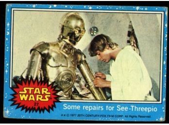 1977 Topps Star Wars Some Repairs For See-threepio #27