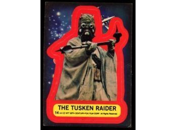 1977 Topps Star Wars The Tusken Raider Sticker #14