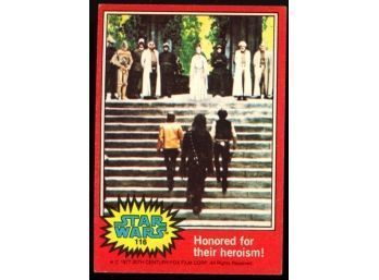 1977 Topps Star Wars Honored For Their Heroism! #116