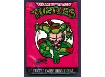 1990 Teenage Mutant Ninja Turtles 1 Sealed Mutant HERO Turtles Wax Pack Very Rare!