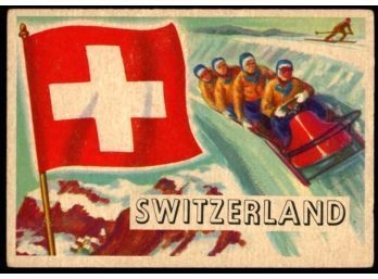 1956 Topps Flags Of The World Switzerland #39 Vintage Card
