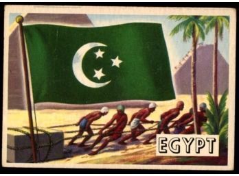 1956 Topps Flags Of The World Egypt #71 Vintage Card