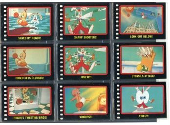 Vintage 1987 Who Framed Roger Rabbit Topps Trading Card Complete Set And Stickers #19-27