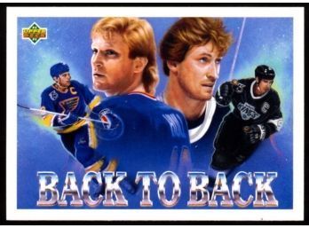 1992 Upper Deck Wayne Gretzky Brett Hull 'back To Back' #423 HOF