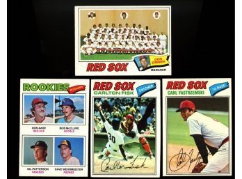 1977 Topps Boston Red Sox Team Set ~ Fisk, Yastremski, Don Aase RC  Team Card