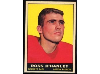 1961 Topps Ross O'Hanley #178 Boston Patriots Vintage