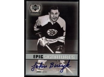 1999 Upper Deck Century Legends Epic Signatures John Bucyk Autograph #jB Boston Bruins HOF