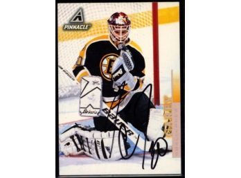 1997 Pinnacle Jim Carey On Card Autograph #83 Boston Bruins