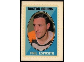 1970 Topps O-Pee-Chee Phil Esposito Sticker Stamp Boston Bruins Vintage HOF