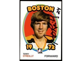2009 In The Game Terry O'Reilly On Card Autograph #5 Boston Bruins