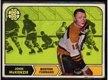 1968 Topps John McKenzie #9 Boston Bruins Vintage