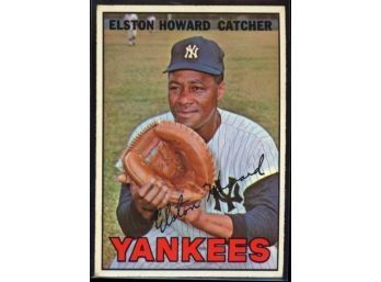 1967 Topps Elston Howard #25 New York Yankees Vintage Baseball Card