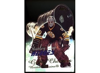 2001-02 Topps Stanley Cup Heroes Gerry Cheevers Die Cut #sCH-GC Boston Bruins HOF