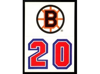 1989 Topps Hockey Helmet Stickers Bruins Logo #31