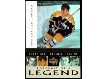 2002 Upper Deck Portrait Of A Legend Bobby Orr #PL4 Boston Bruins HOF