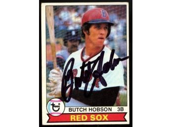 1979 Topps Butch Hobson On Card Autograph #270 Boston Red Sox