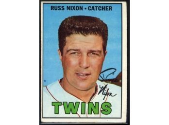 1967 Topps Russ Nixon #446 Minnesota Twins Vintage Baseball Card