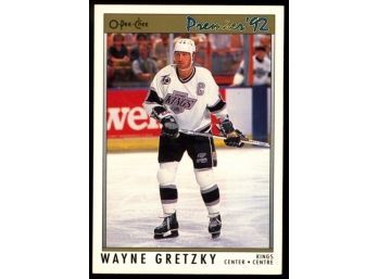 1992 O-pee-chee Premier Wayne Gretzky #3 Los Angeles Kings HOF GOAT