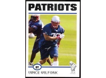 2004 Topps Vince Wilfork RC #327 New England Patriots