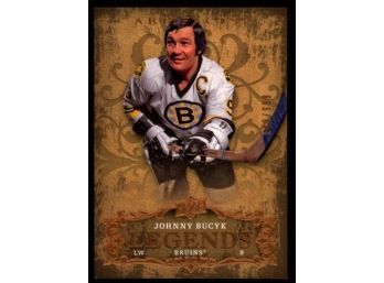 2008-09 Upper Deck Artifacts Legends Johnny Bucyk /999 #144 Boston Bruins HOF