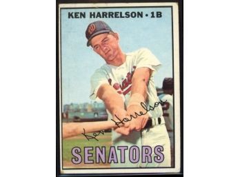 1967 Topps Ken Harrelson #188 Washington Senators Vintage Baseball Card