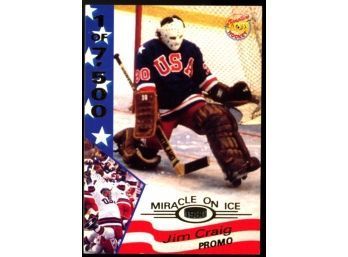 1995 Signature Rookies Jim Craig Miracle On Ice Promo