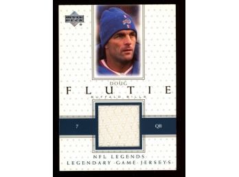 2000 Upper Deck NFL Legends Doug Flutie Game Worn Jersey Patch #LJ-DF Buffalo Bills