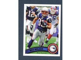 2011 Topps Wes Welker #184 New England Patriots