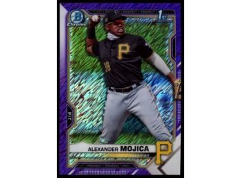 2021 Bowman Chrome Baseball Alexander Mojica 1st Purple Shimmer /250 #BCP-179 Rookie Pittsburgh Pirates