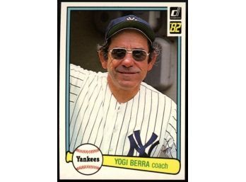 1982 Donruss Yogi Berra #387 New York Yankees