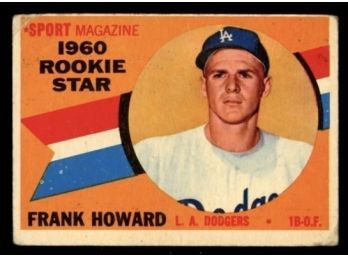 1960 Topps Rookie Star Frank Howard #132 Vintage Baseball Card