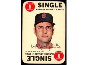 1968 Topps Game Carl Yastrzemski #3 Boston Red Sox Vintage Baseball Card HOF