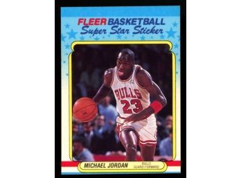 1988 Fleer Michael Jordan Sticker NM