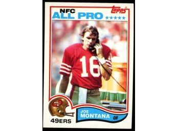 1982 Topps NFC All-pro Joe Montana #488 San Francisco 49ers HOF
