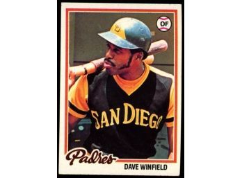 1978 Topps Baseball Dave Winfield #530 San Diego Padres HOF