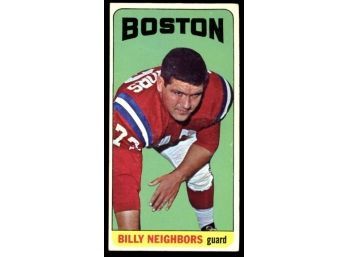 1965 Topps Football Billy Neighbors #15 New England Boston Patriots Vintage