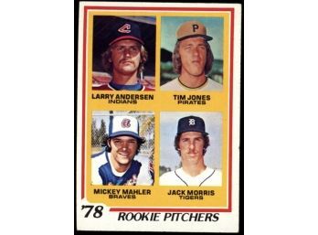 1978 Topps Rookie Pitchers #703 Larry Anderson, Tim Jones, Mickey Mahler, Jack Morris