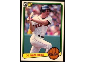 1983 Donruss Baseball Wade Boggs Rookie Card #586 Boston Red Sox HOF