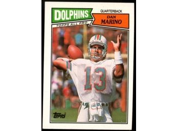 1987 Topps Football Dan Marino #233 Miami Dolphins HOF