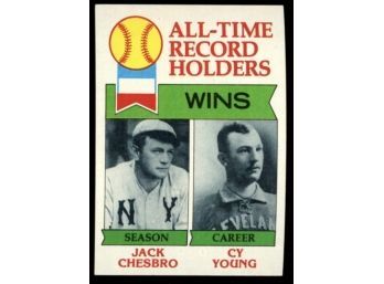 1979 Topps All Time Record Holders - Wins - Jack Chesbro Cy Young #416