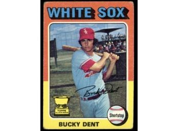 1975 Topps All Star Rookie Bucky Dent #299 Chicago White Sox