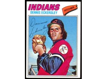 1977 Topps Baseball Dennis Eckersley #525 Cleveland Indians