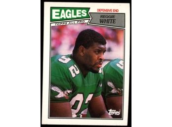 1987 Topps Football Reggie White #301 Philadelphia Eagles HOF
